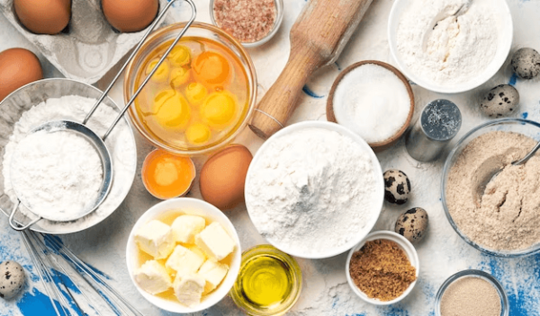 Materias primas de uso común en pastelería